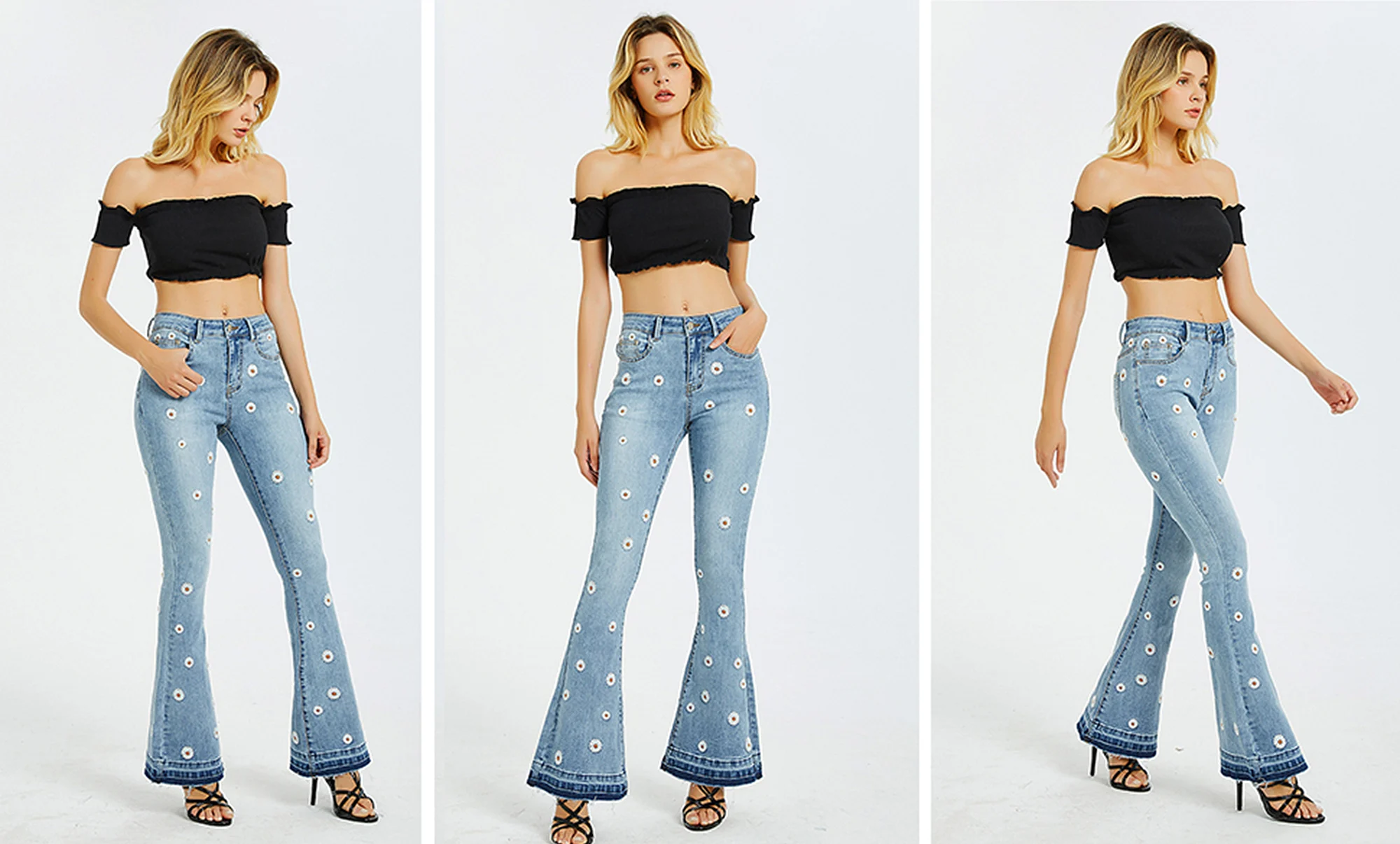 sunflower ripped jeans