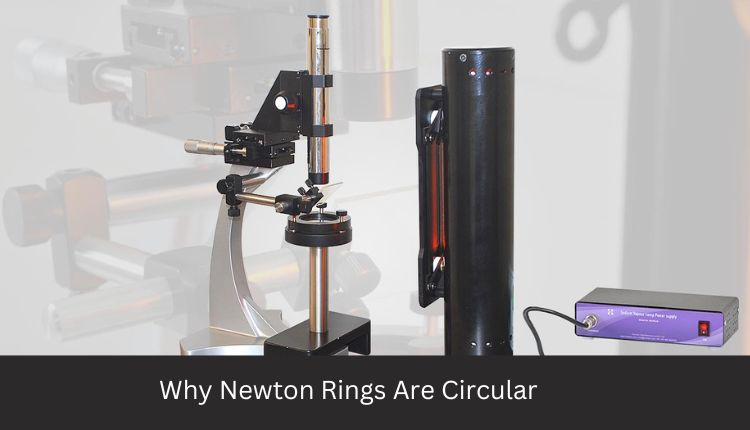 Newton rings are a series of concentric radiant-and-dark-coloured bands observed once a plano-convex lens sits concerning
