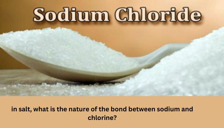 in salt, what is the nature of the bond between sodium and chlorine?